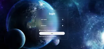مشروع نموذج تسجيل الدخول التفاعلي