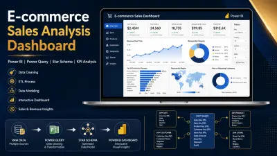 تحليل بيانات مبيعات متجر إلكتروني باستخدام Power BI ونموذج Star Schema (Power Query)