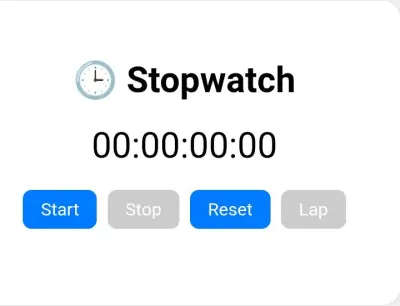 Stop-Watch App