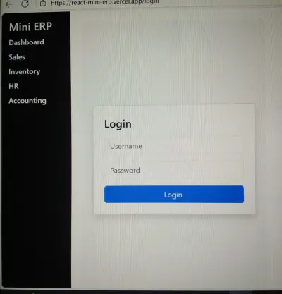 React-Mini-ERP