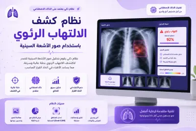 نظام كشف الالتهاب الرئوي باستخدام صور الأشعة السينية