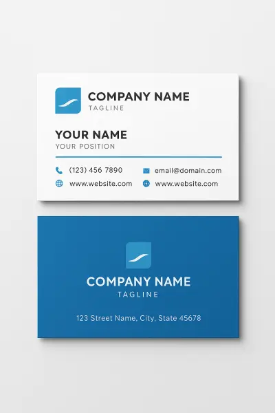 تصميم بطاقة أعمال احترافية (Business Card Design)