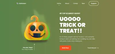 دا مشروع website halloween
