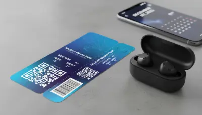 تذكرة حفل موسيقي جاهزة للطباعة - Illustrator