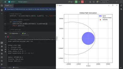 Orbit simulator using Python