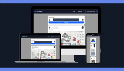 تطوير موقع تواصل اجتماعى (Social App) بستخدام React, Tailwind