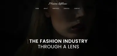 تصميم موقع عرض تصوير أزياء (Front-End Demo)