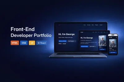 موقع بورتفوليو شخصي لمطور واجهات أمامية