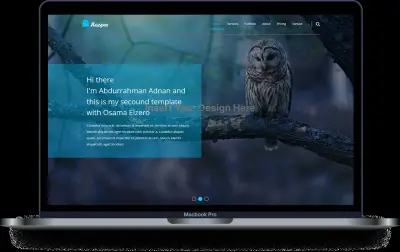 صفحة هبوط landing page باستخدام HTML5, CSS3, JS, React, Bootstrap