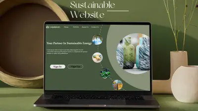 تصميم واجهة موقع اعادة تدوير