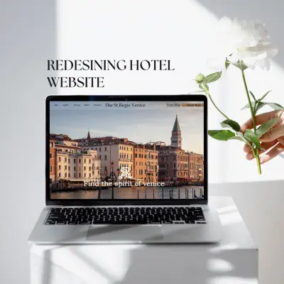 إعادة تصميم واجهة موقع فندق