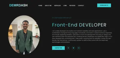 تصميم وبرمجة بورتفوليو احترافي باستخدام HTML, CSS, JavaScript