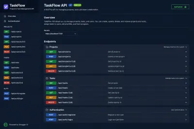 TaskFlow – Project & Task Management RESTful API