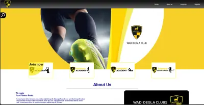 Sport Club Landing Page – Modern Responsive Frontend Website