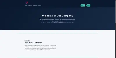 Dark Modern Web Design & Development Landing Page