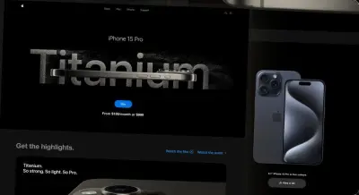 تصميم وتطوير موقع دعائي لمنتج (iPhone) بتقنيات React وTailwind CSS