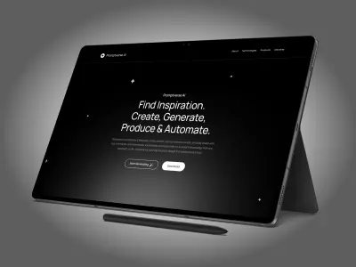 تصميم وتطوير صفحة هبوط عصرية (Landing Page) لخدمة PromptVerse AI