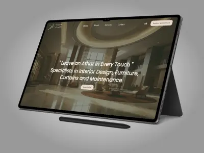 تطوير وتصميم موقع تعريفي احترافي (Corporate/Portfolio Website) لشركة "أثر" باستخدام [React/Bootstrap]