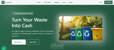 Recycle Hub E-commerce Platform (ASP.NET Core API + Angular)