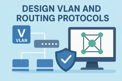 تصميم شبكة with static routing