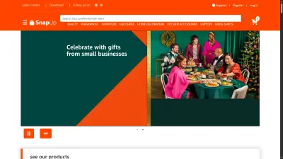 SnapUp – Modern E-commerce Website (Next.js + Tailwind CSS)