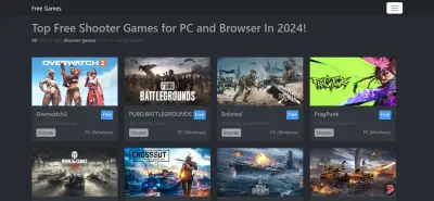 تطبيق ويب لعرض الألعاب المجانية بـ React