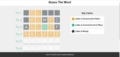 Guess Word Game
