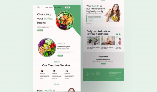 Healthy Food-Landing Page