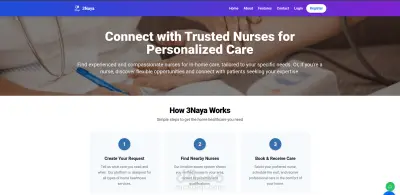 موقع الكتروني عناية لتأجير الممرضات