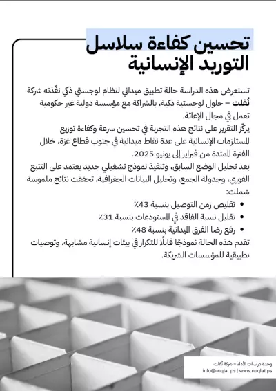 نظام لوجستي ذكي – شركة نُقلت وحلول لوجستية ذكية