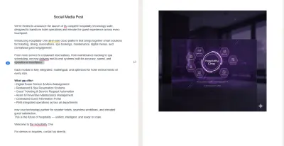 writing social media post