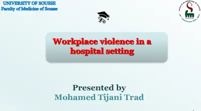 بحث حول العنف في المؤسسات الصحية