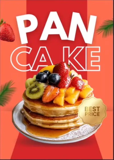 تصميم جذاب لعرض بان كيك بشكل احترافي وهو بجوده عاليه