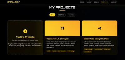 إنشاء بورتوفوليو