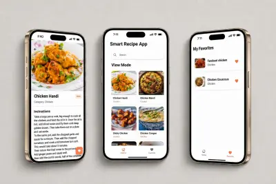 تطوير تطبيق وصفات ذكي بنظام تقني متكامل (Flutter - RESTful API)