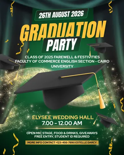 تصميمات سوشيال ميديا للمناسبات و الحفلات الخاصه