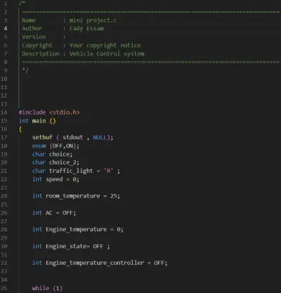 Vehicle Control System