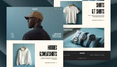 تصميم موقع لبيع ملابس
