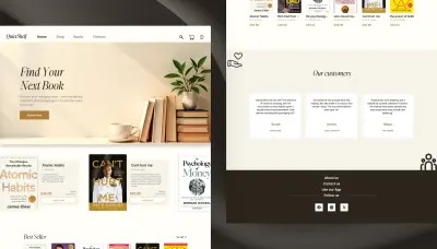 تصميم موقع لبيع الكتب