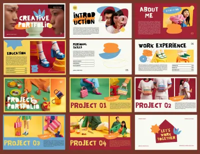 تصميم عروض ملفات شخصية "بورتفوليو" مبتكرة غير تقليدية