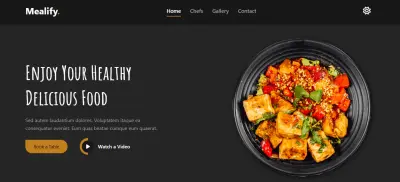 تطوير واجهة موقع ويب لمطعم أو كافيه (Front-End)