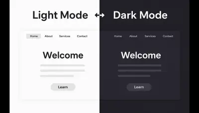 تفعيل Dark Mode باستخدام HTML, CSS, وJavaScript