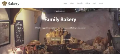 صفحة ويب لمخبز – عرض المنتجات بطريقة جذابة