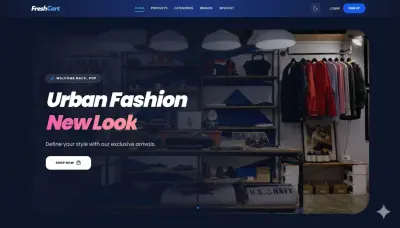 تطوير منصة FreshCart المتكاملة للتجارة الإلكترونية باستخدام React & Next.js