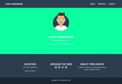 موقع تعريفي احترافي باستخدام React.js