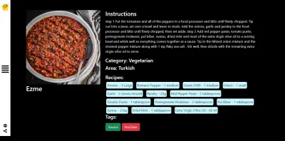موقع ويب وصفات الطعام العالمي