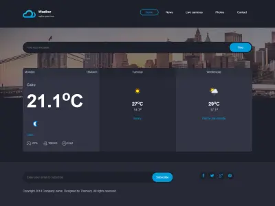 طقس تفاعلي (Weather App) يعتمد على بيانات حية