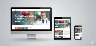 تصميم موقع إلكتروني باستخدام HTML5, CSS3, Bootstrap, JS