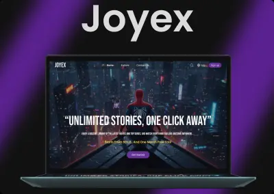 تصميم صفحة هبوط لموقع أفلام ومسلسلات