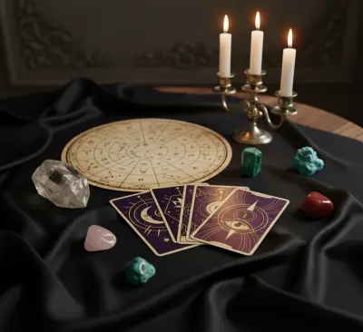 قراءة تاروت رمزية وتحليل طاقي فلكي مخصص – اكتشف رسالتك الكونية